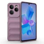 For Infinix Hot 40 Pro / Hot 40 Magic Shield TPU + Flannel Phone Case(Purple)