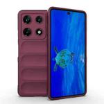 For Infinix Note 30 Pro X6788 Magic Shield TPU + Flannel Phone Case(Wine Red)