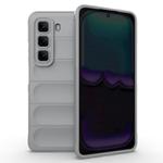 For Infinix Hot 50 4G Global Magic Shield TPU + Flannel Phone Case(Grey)