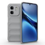 For Infinix Hot 50i 4G Global Magic Shield TPU + Flannel Phone Case(Grey)