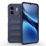 For Infinix Hot 50i 4G Global Magic Shield TPU + Flannel Phone Case(Dark Blue)