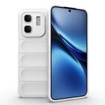 For Infinix Hot 50i 4G Global Magic Shield TPU + Flannel Phone Case(White)
