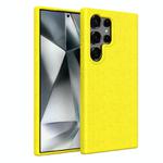 For Samsung Galaxy S25 Ultra 5G Wheat Straw Material + TPU Phone Case(Yellow)