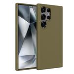For Samsung Galaxy S25 Ultra 5G Wheat Straw Material + TPU Phone Case(Army Green)