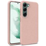 For Samsung Galaxy S25+ 5G Wheat Straw Material + TPU Phone Case(Pink)