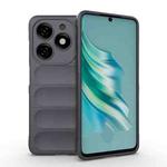 For Tecno Spark 20 Magic Shield TPU + Flannel Phone Case(Dark Grey)