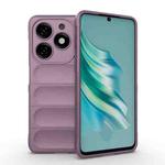 For Tecno Spark 20 Magic Shield TPU + Flannel Phone Case(Purple)
