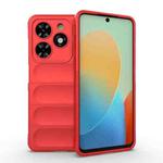 For Tecno Spark Go 2024 / 20C / Pop 8 Magic Shield TPU + Flannel Phone Case(Red)