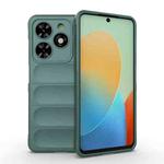For Tecno Spark Go 2024 / 20C / Pop 8 Magic Shield TPU + Flannel Phone Case(Dark Green)