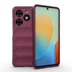 For Tecno Spark Go 2024 / 20C / Pop 8 Magic Shield TPU + Flannel Phone Case(Wine Red)