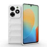 For Tecno Spark Go 2024 / 20C / Pop 8 Magic Shield TPU + Flannel Phone Case(White)