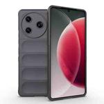 For Tecno Camon 30 Pro 5G Global Magic Shield TPU + Flannel Phone Case(Dark Grey)