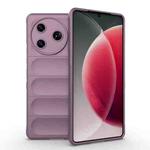 For Tecno Camon 30 Pro 5G Global Magic Shield TPU + Flannel Phone Case(Purple)