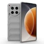 For Tecno Camon 30 4G Global Magic Shield TPU + Flannel Phone Case(Grey)