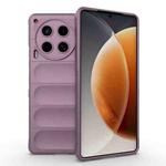 For Tecno Camon 30 4G Global Magic Shield TPU + Flannel Phone Case(Purple)