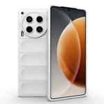 For Tecno Camon 30 4G Global Magic Shield TPU + Flannel Phone Case(White)