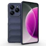 For Tecno Spark 20 Pro 4G Global Magic Shield TPU + Flannel Phone Case(Dark Blue)