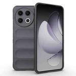 For Tecno Spark 30 Pro Global Magic Shield TPU + Flannel Phone Case(Dark Grey)