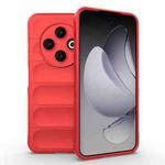 For Tecno Spark 30C 4G Global Magic Shield TPU + Flannel Phone Case(Red)