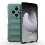 For Tecno Spark 30C 4G Global Magic Shield TPU + Flannel Phone Case(Dark Green)