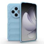 For Tecno Spark 30C 4G Global Magic Shield TPU + Flannel Phone Case(Light Blue)
