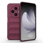 For Tecno Spark 30C 4G Global Magic Shield TPU + Flannel Phone Case(Wine Red)