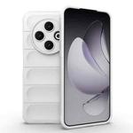For Tecno Spark 30C 4G Global Magic Shield TPU + Flannel Phone Case(White)