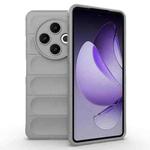 For Tecno Spark 30 4G Global Magic Shield TPU + Flannel Phone Case(Grey)