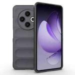 For Tecno Spark 30 4G Global Magic Shield TPU + Flannel Phone Case(Dark Grey)