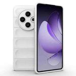 For Tecno Spark 30 4G Global Magic Shield TPU + Flannel Phone Case(White)