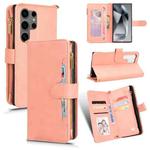 For Samsung Galaxy S24 Ultra 5G Litchi Texture Zipper Leather Phone Case(Pink)