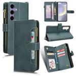 For Samsung Galaxy S24 5G Litchi Texture Zipper Leather Phone Case(Green)