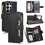 For Samsung Galaxy S25 Ultra 5G Litchi Texture Zipper Leather Phone Case(Black)