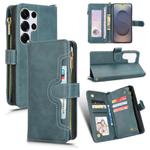 For Samsung Galaxy S25 Ultra 5G Litchi Texture Zipper Leather Phone Case(Green)