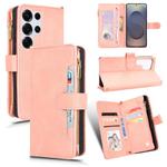 For Samsung Galaxy S25 Ultra 5G Litchi Texture Zipper Leather Phone Case(Pink)