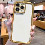 For iPhone 11 Pro Plating Emery PC Hybrid Silicone Phone Case(White)