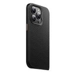 For iPhone 14 Pro Max MagSafe Kevlar Fiber Shockproof Phone Case(Black)