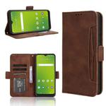 For Cricket  Icon5 Skin Feel Calf Texture Card Slots Leather Phone Case(Brown)