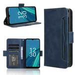 For Cricket Debut S2 U380AC Skin Feel Calf Texture Card Slots Leather Phone Case(Blue)