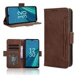 For Cricket Debut S2 U380AC Skin Feel Calf Texture Card Slots Leather Phone Case(Brown)