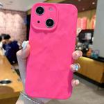 For iPhone 15 Plus Frosted Wrinkles Texture TPU Phone Case(Rose Red)