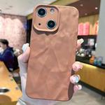 For iPhone 15 Plus Frosted Wrinkles Texture TPU Phone Case(Brown)