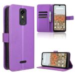 For Consumer Cellular Iris Connect Diamond Texture Leather Phone Case(Purple)