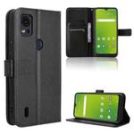 For Cricket  Icon5 Diamond Texture Leather Phone Case(Black)