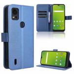 For Cricket  Icon5 Diamond Texture Leather Phone Case(Blue)