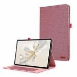 For Honor Pad 9 Fabric Texture Horizontal Flip Leather Tablet Case(Wine Red)