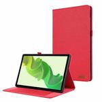 For Honor MagicPad 2 12.3 Fabric Texture Horizontal Flip Leather Tablet Case(Red)