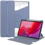 For Lenovo Tab M11/Xiaoxin Pad 11 2024 360 Rotation Transparent Smart Leather Case(Lavender)