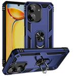 For Xiaomi Redmi 13C 4G/5G Shockproof TPU + PC Phone Case with Holder(Blue)