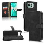 For ASUS Zenfone 12 Ultra Skin Feel Magnetic Flip Leather Phone Case(Black)